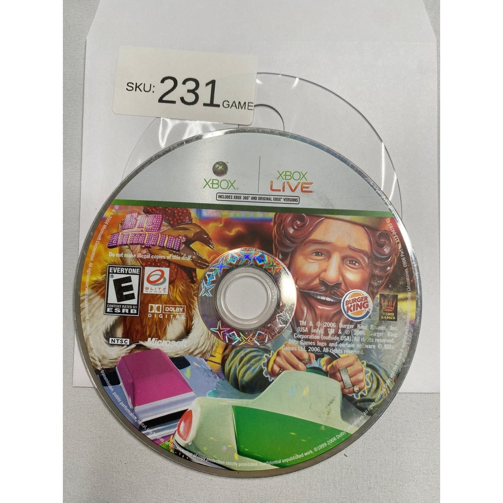 Big Bumpin Burger King Xbox 360
